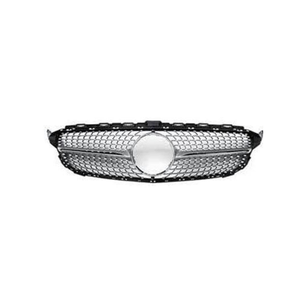 Решётка радиатора для Mercedes C-класса W205 2015–2021 (стили GT, Diamond, C63 GT) — фото 2