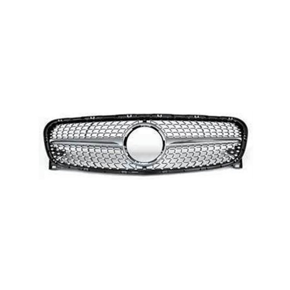 Решётка радиатора для Mercedes GLA X156 2014–2019 / H247 2020+ (стили GT, Diamond) — фото 2