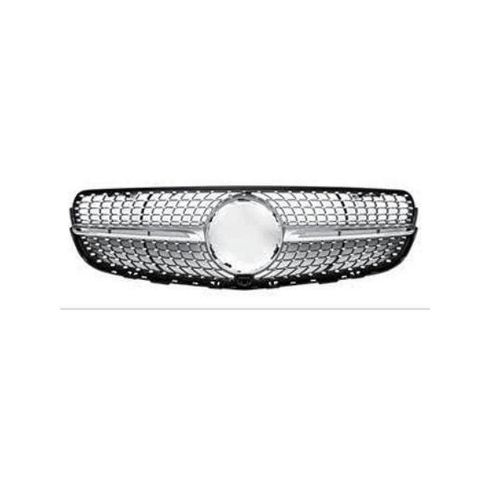 Решётка радиатора для Mercedes GLC X253 2016–2022 (стили GT, Diamond) — фото 2