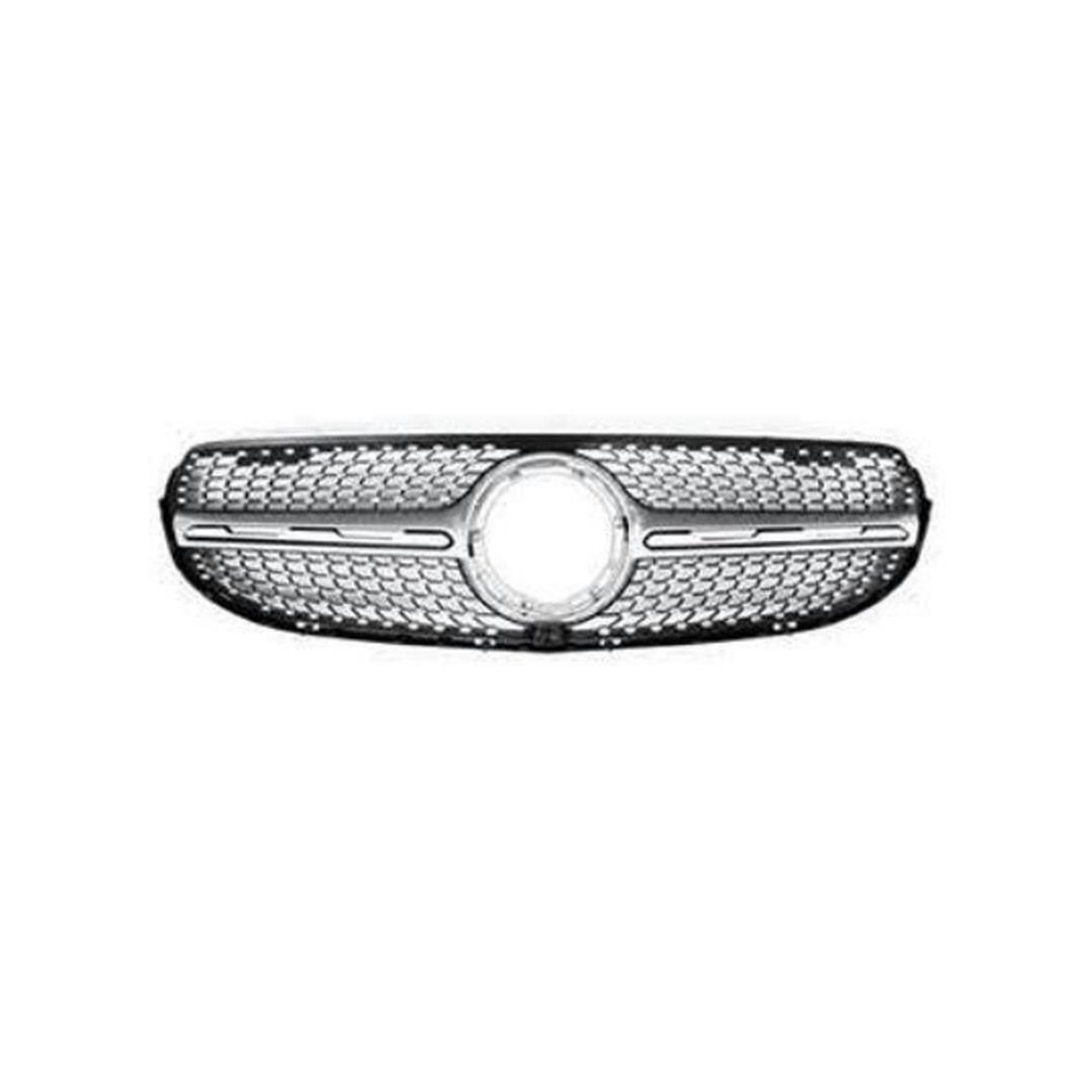 Решётка радиатора для Mercedes GLC X253 2016–2022 (стили GT, Diamond) — фото 3