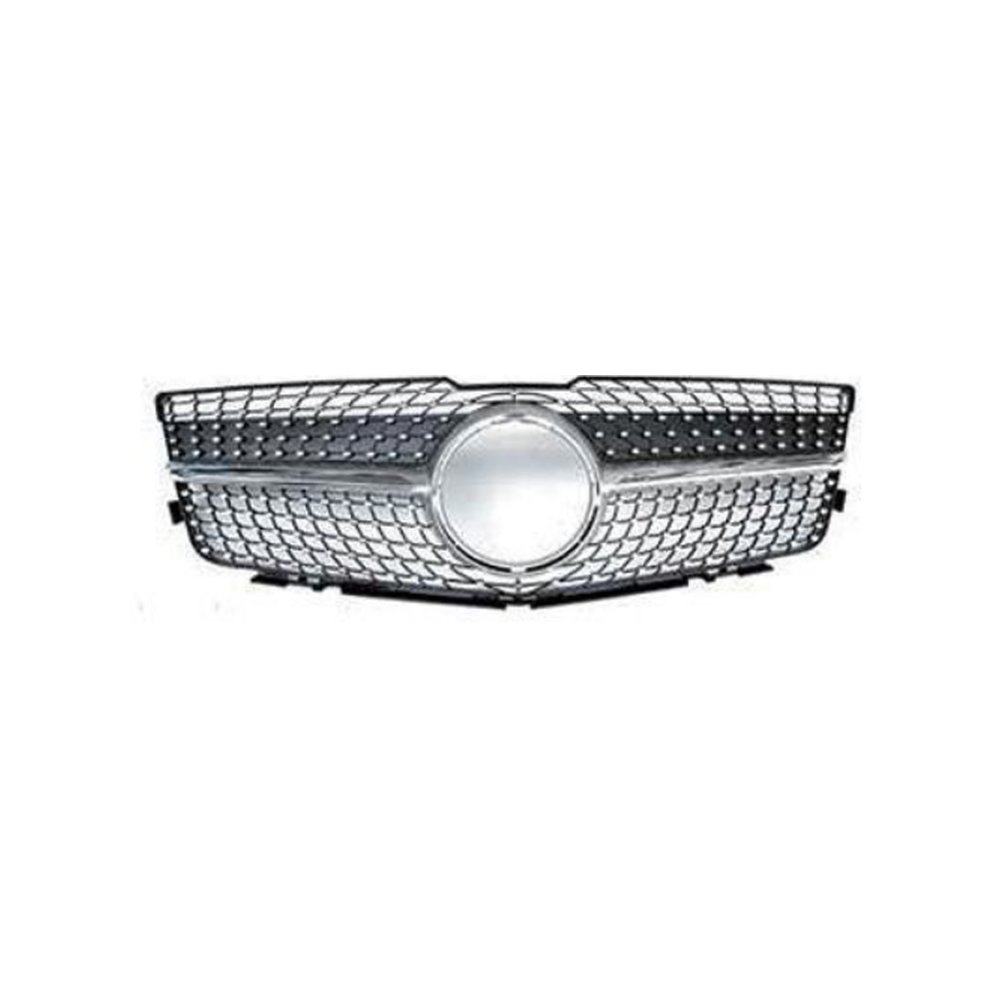 Решётка радиатора для Mercedes GLK X204 2009–2015 (стили GT, Diamond) — фото 2