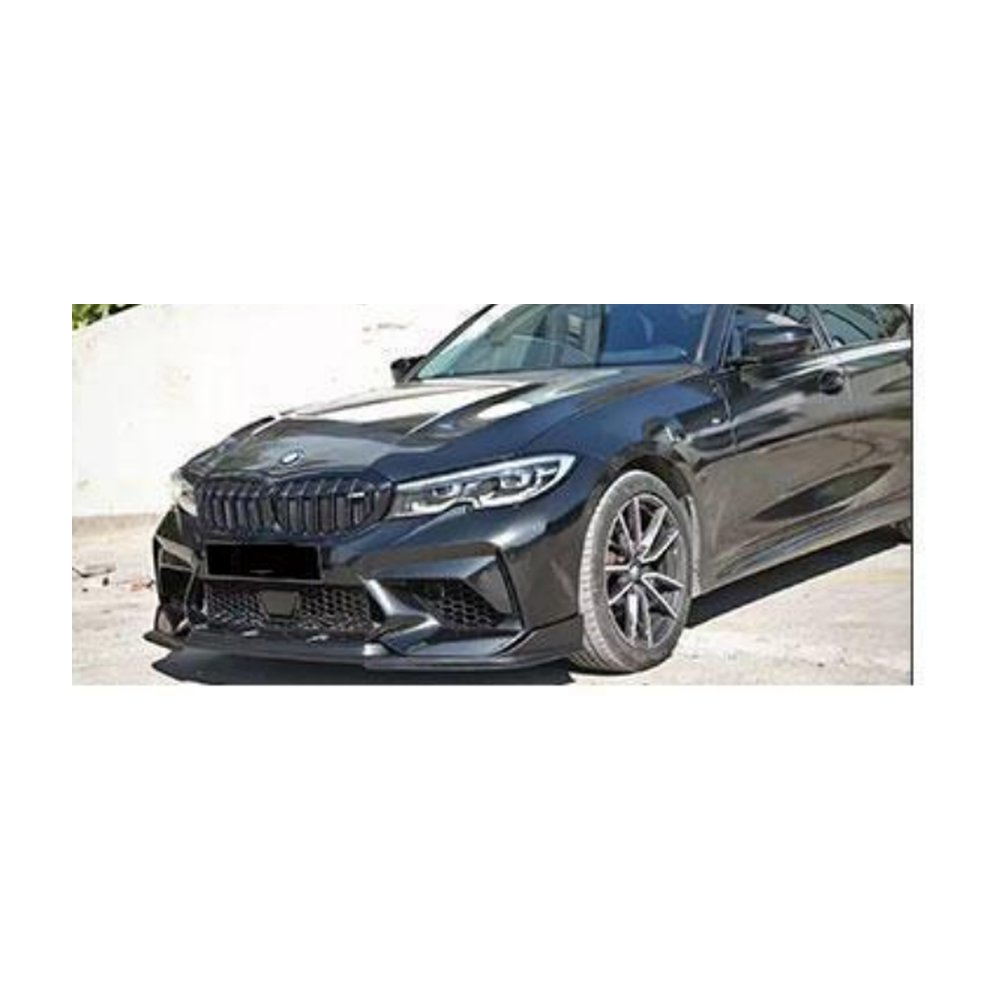 Передний бампер для BMW 3 серии G20/G28 2019+ в стиле нового M3C с губой — фото 3
