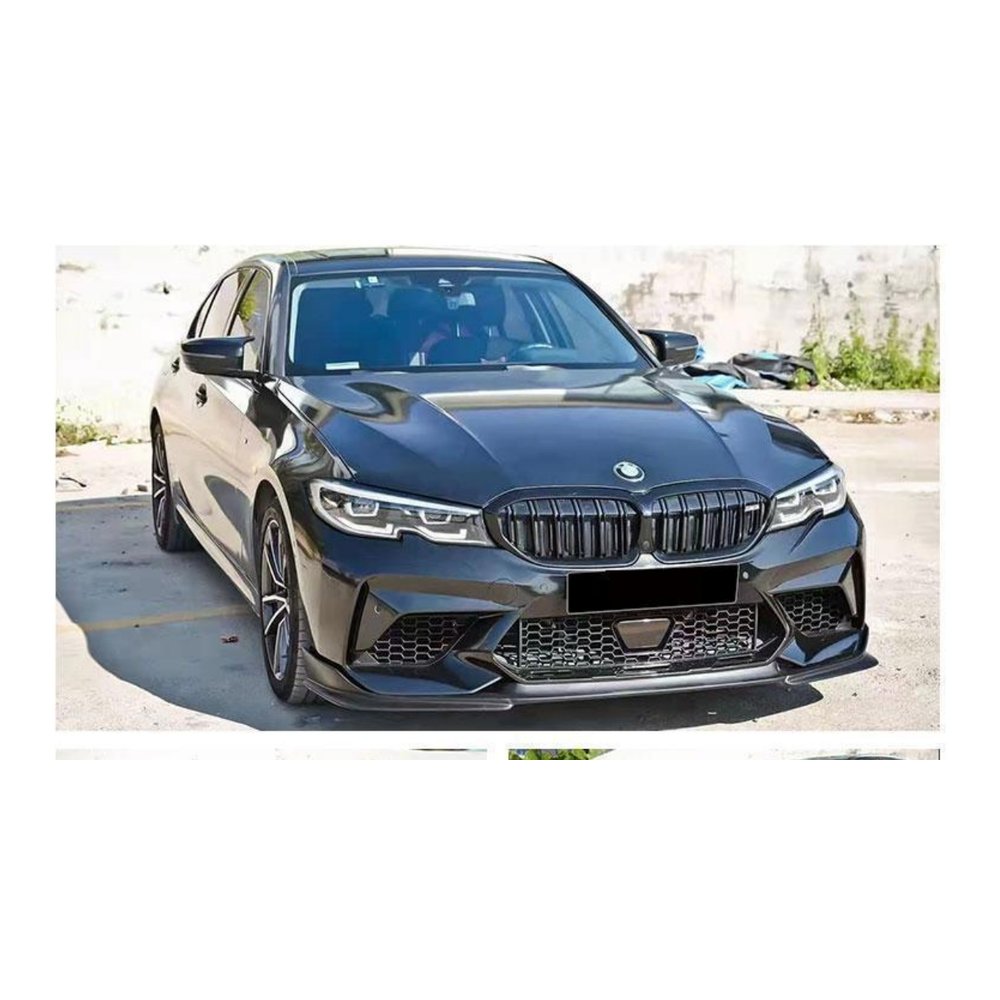 Передний бампер для BMW 3 серии G20/G28 2019+ в стиле нового M3C с губой