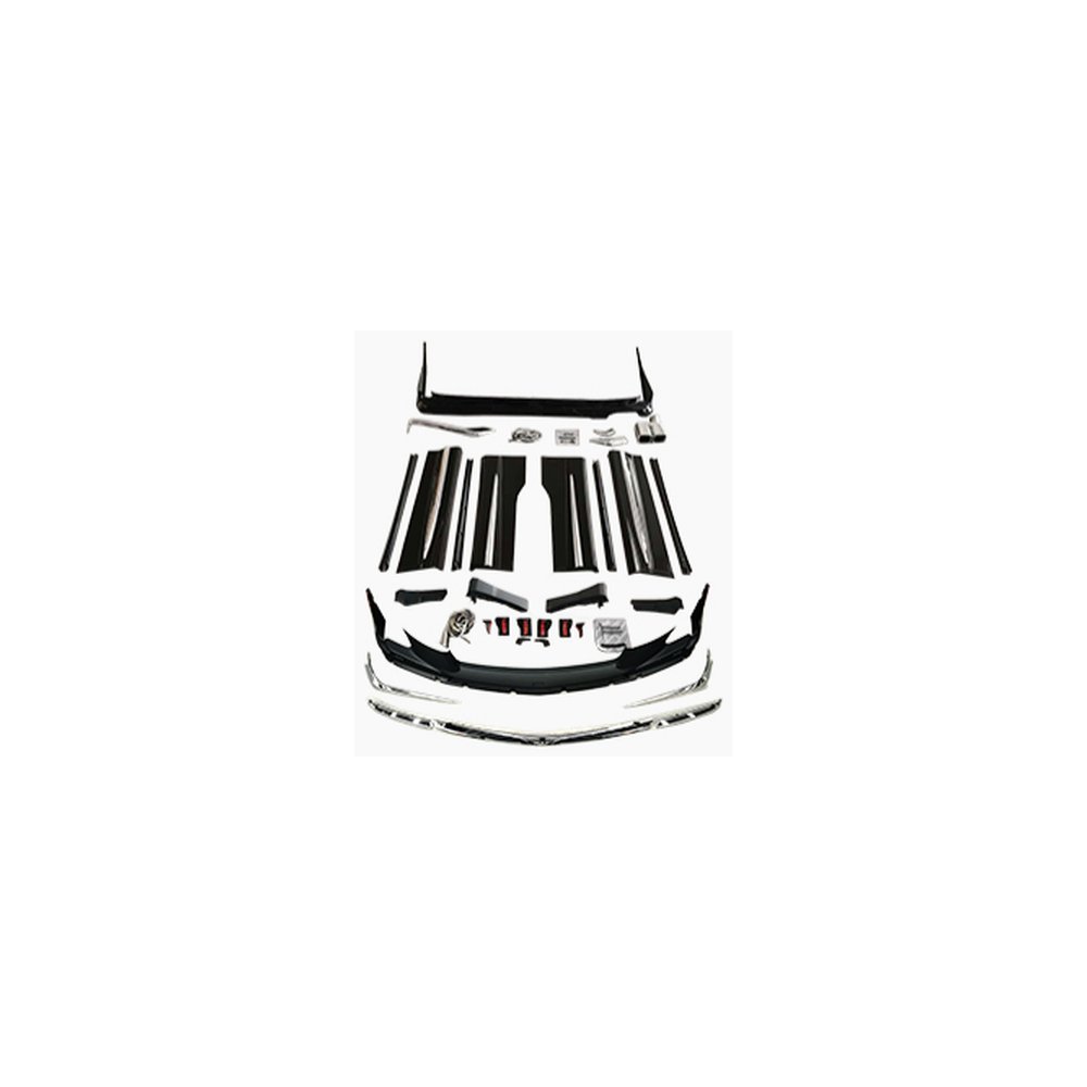 Обвес Aero Kit для Toyota Alphard 30 2018–2023: губа, юбки, молдинги — комплект — фото 2