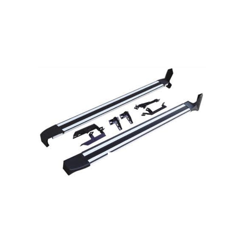 Пороги-подножки для Toyota Highlander 2009–2014 (XU40) с кронштейнами