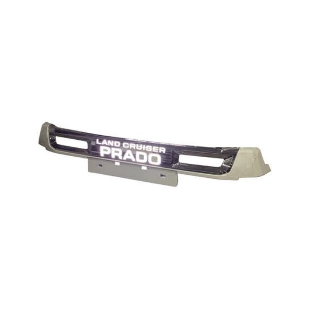 Накладка переднего бампера с LED-подсветкой для Toyota Land Cruiser Prado 150 2017–2023